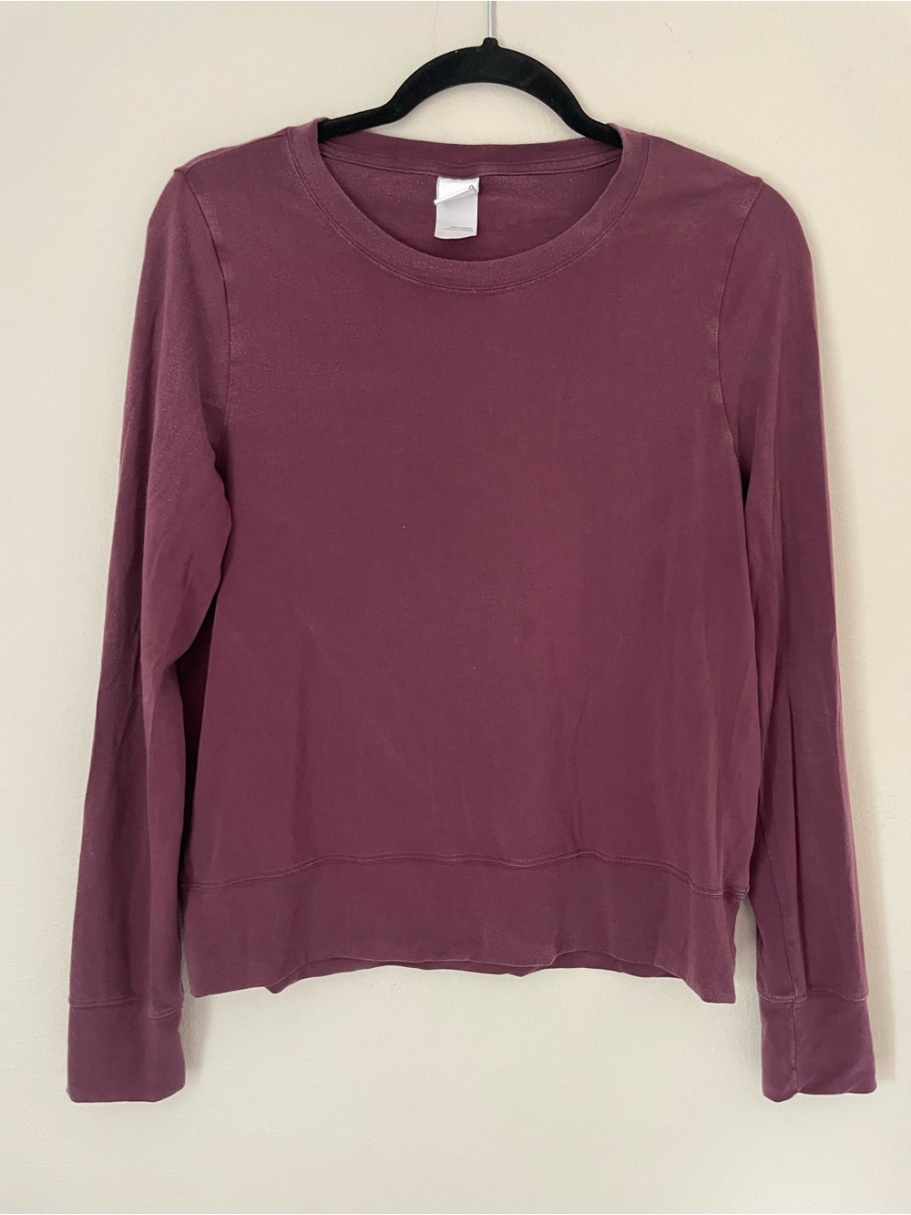 Lole Women's Long-Sleeve Crewneck Top - Mauve Plum size large